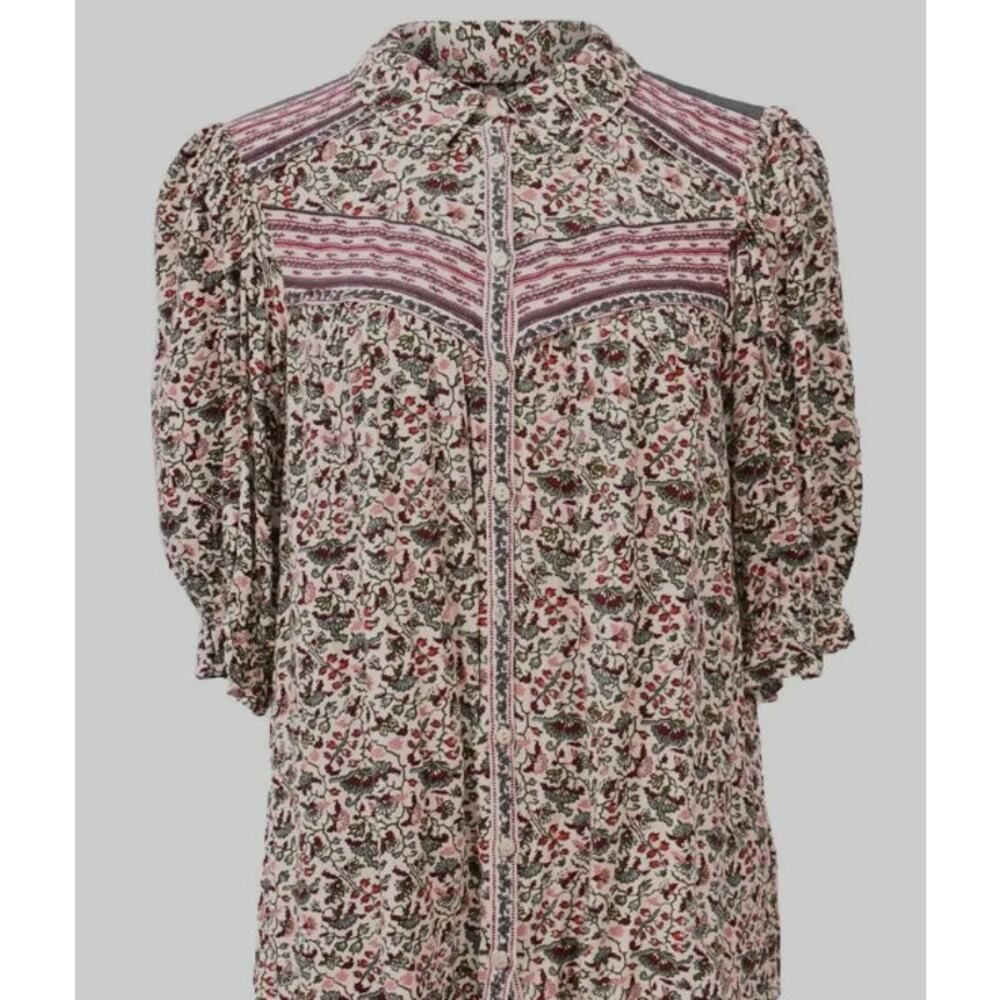Ba&shβMel Button Down Shirt Top Women's Sz. S - Picture 5 of 9